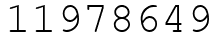 Число 11978649.