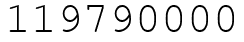 Число 119790000.
