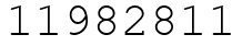 Число 11982811.