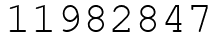 Число 11982847.