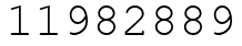Число 11982889.