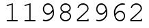 Число 11982962.