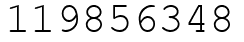 Число 119856348.