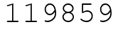 Число 119859.