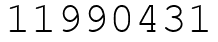 Число 11990431.