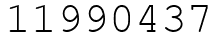 Число 11990437.
