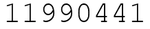 Число 11990441.