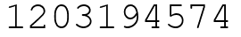 Число 1203194574.