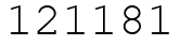 Число 121181.