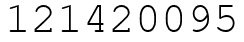 Число 121420095.