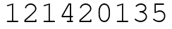 Число 121420135.