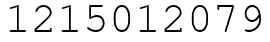 Число 1215012079.