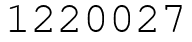 Число 1220027.