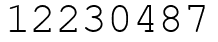 Число 12230487.