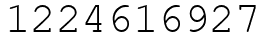 Число 1224616927.