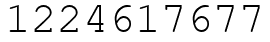 Число 1224617677.