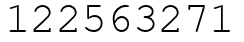 Число 122563271.