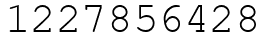 Число 1227856428.