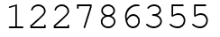 Число 122786355.