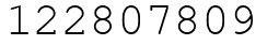 Число 122807809.