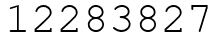 Число 12283827.