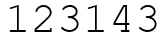Число 123143.