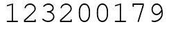 Число 123200179.