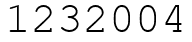 Число 1232004.