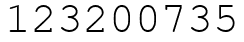 Число 123200735.