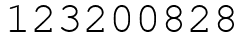 Число 123200828.