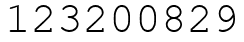 Число 123200829.
