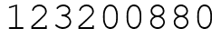 Число 123200880.
