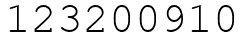 Число 123200910.