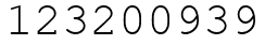 Число 123200939.