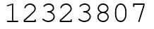 Число 12323807.