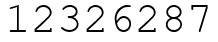 Число 12326287.