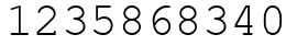 Число 1235868340.