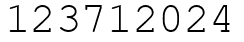 Число 123712024.