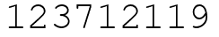 Число 123712119.