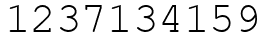 Число 1237134159.