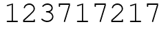 Число 123717217.