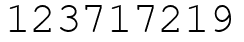 Число 123717219.