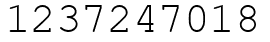 Число 1237247018.
