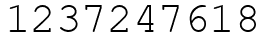 Число 1237247618.