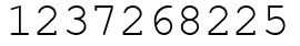 Число 1237268225.