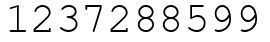 Число 1237288599.