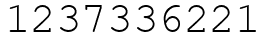Число 1237336221.