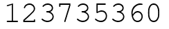 Число 123735360.