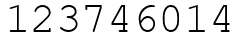 Число 123746014.