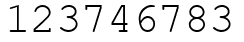 Число 123746783.